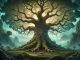 Yggdrasil och dess synonymer illustration