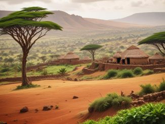 Spännande korsord om folk på Afrikas horn illustration