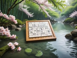 Korsord med japansk dikt – en kreativ utmaning! illustration